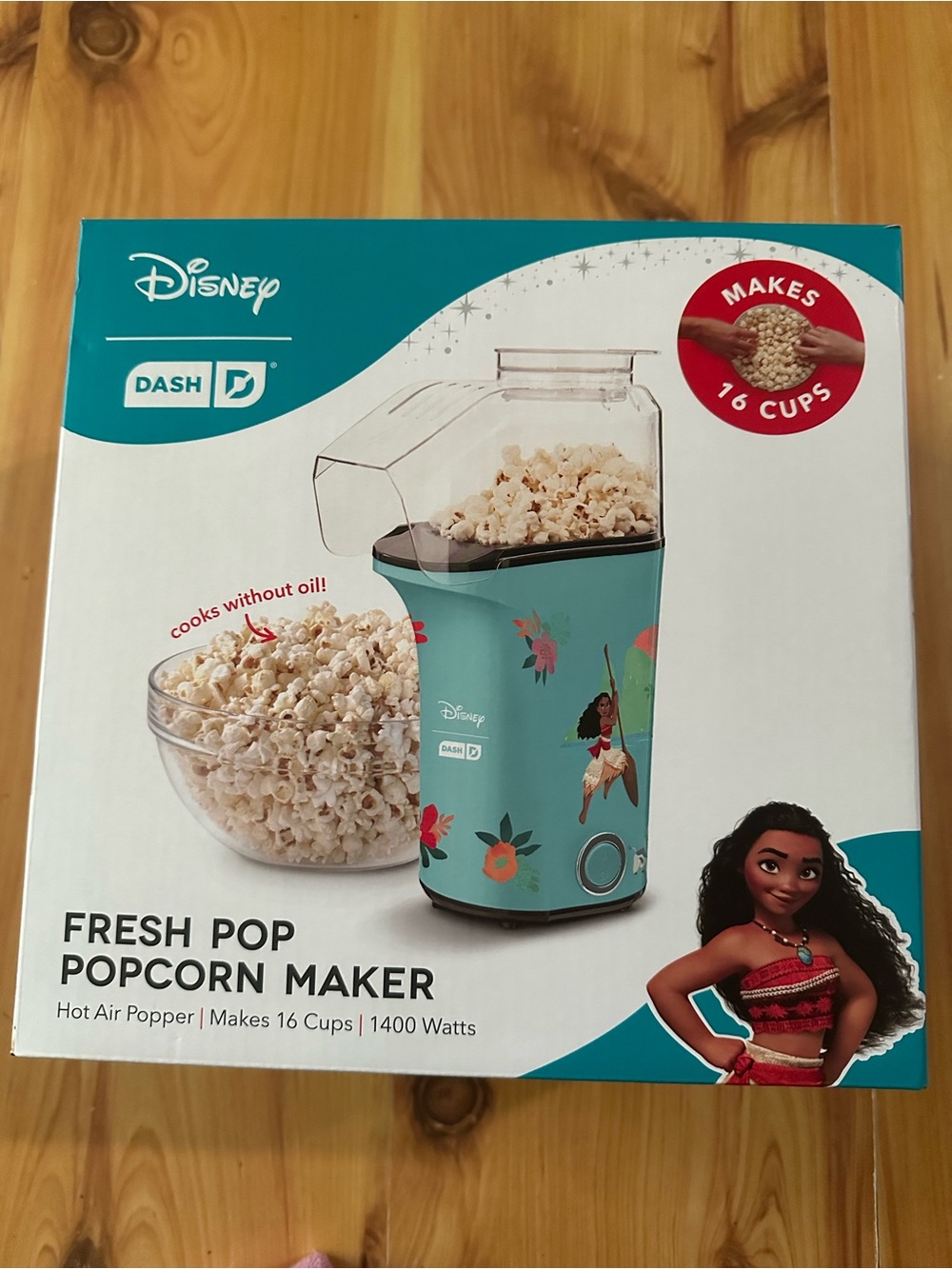 Disney Teal Fresh Pop Popcorn Maker - Moana Design